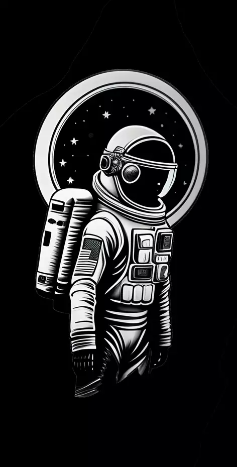 astronauta wallpaper negro whatsapp celular oscuro fondo 2 Imagen