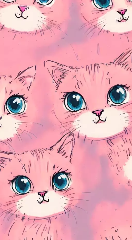 gatitos gatos ilustraciones repiten dibujos patrones 0 fondo 4 Imagen