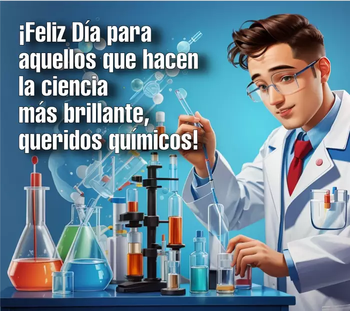 Feliz Dia para aquellos que hacen la ciencia mas brillante, queridos quimicos!